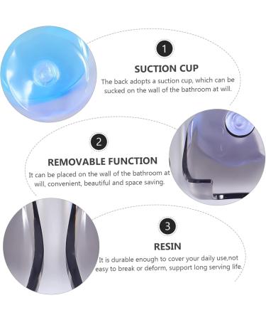 Osaladi 8-Piece Razor Holder Set - Wall Organizer Hooks for Clothes & Bathroom - Blue/Gray - Durable Plastic Rack - Perfect for Efficient Storage - Buy Online on GoSupps.com