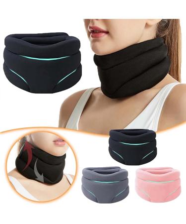 Cervicorrect Neck Brace Snoring Soft Neck Support Relieves Pain Neck Brace For Neck Pain & Support | Wraps Keep Vertebrae Stable And Aligned For Relief Of Cervical Spine Pressure For Women & Men (Gray) - Buy Online on GoSupps.com