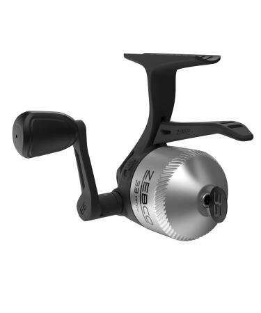 Zebco 33 Spincast Fishing Reel, Quickset Anti-Reverse with Bite Alert, Smooth Dial-Adjustable Drag, Powerful All-Metal Gears with a Lightweight Graphite Frame 33 Micro Triggerspin - Silver/Black