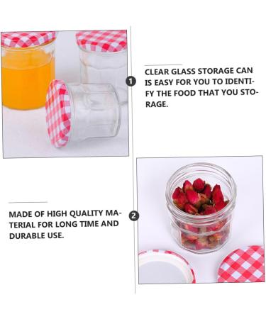Zerodeko 6 pcs Transparent Can Honey Container Storage Kitchen Glass Food Sealed Bottleml Jar Sauce - Buy Online on GoSupps.com