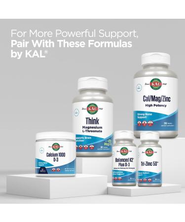KAL Magnesium Malate 400mg Chelated Supplement with Malic Acid - Energy & Muscle Support - Vegan, Non-GMO - 90 Veg Tabs - Buy Online on GoSupps.com
