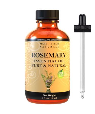 Rosemary Essential Oil 4 oz By Mary Tylor Naturals Premium Therapeutic Grade 100% Pure and Natural Perfect for Aromatherapy and Much More by Mary Tylor Naturals