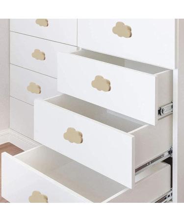6 Original Wooden Furniture Handles - Cartoon Cloud Design for Kitchen Cabinets & Children's Rooms - Includes 25mm Screws - Beige Drawer Handles - Buy Online on GoSupps.com