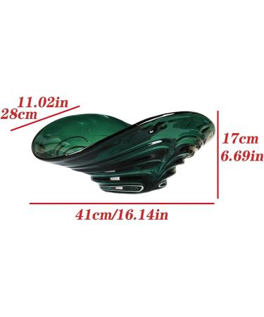 Fruit Bowl Salad Bowl Countertop Fruit Basket Large-Capacity Glazed Fruit Plate Thickened Candy Snack Storage Plate Desktop Decoration Fruit Bowl for Kitchen Counter (A) - Buy Online on GoSupps.com