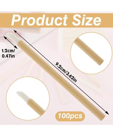 100 Pieces Bamboo Handle Lip Applicators Disposable Lip Brushes Lipstick Brush Lip Gloss Applicator Wands Mascara Wands Nail Brushes Lip Extension Makeup Applicators Tools for Women Girls - Buy Online on GoSupps.com