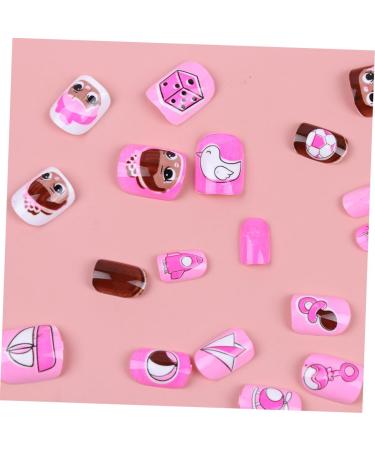 minkissy Children Fake Nail 3 Sets Cartoon Nail Art Sticker Kids Art Fake Nail Nail Stickers Kids False Nail Colorful Finished Nail Art Child Colorful Kids Nail Stickers - Buy Online on GoSupps.com