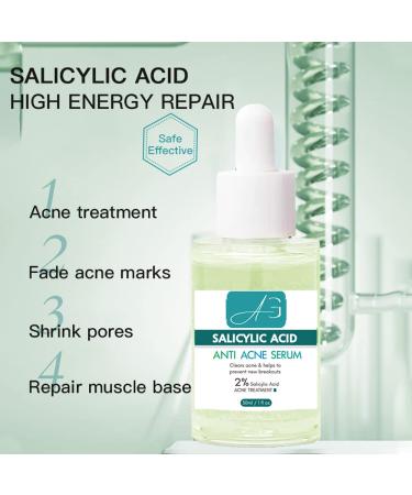 Organic Facial Serum for Acne - 2% Salicylic Acid for Breakouts Redness & Skin Barrier - Buy Online on GoSupps.com