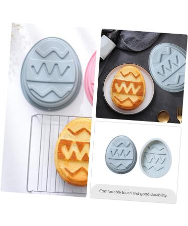 Zerodeko 2pcs Cake Silicone Mold Egg Shaped Mold Tuile Molds Silicone DIY Baking Moulds Easter Bunny Egg Silicone Easter Eggshell Semi Sphere Silicone 3D Silicone Mold Food Silica Gel Fudge 19.9x16.4cm Blue - Buy Online on GoSupps.com