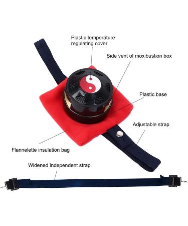 ZJchao Portable Moxibustion Box - Pure Copper Fabric Cover for Smoke-Free Moxibustion Therapy - Buy Online on GoSupps.com