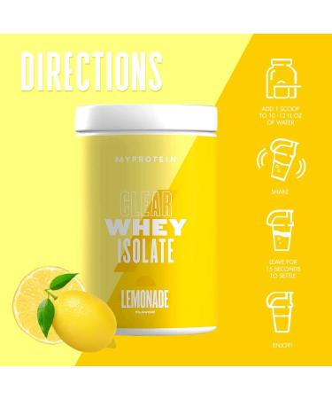 Myprotein Clear Whey Isolate - 20 Servings (Lemonade) - Buy Online on GoSupps.com