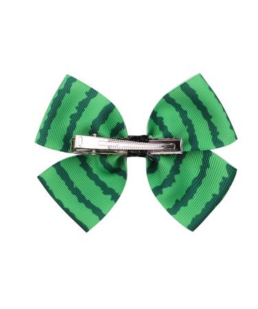 Watermelon Bow Hair Clips - Set of 6 Cute Fruit Hairclips for Girls - BBG22 - Buy Online on GoSupps.com