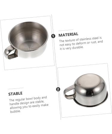 Shop Minkissy Metal Shaving Soap Bowl - Premium Razor Foam Mug for Men | International Shipping - Buy Online on GoSupps.com