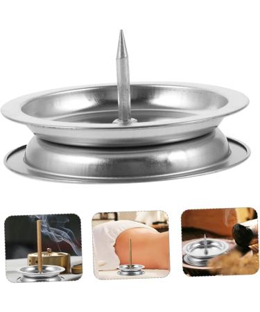 Minkissy 2-Piece Moxa Stick Holder Rack | Stainless Steel Moxibustion Base for Home Use | Metal Mopa Burner Stand - Buy Online on GoSupps.com