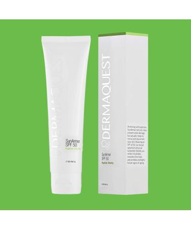 DermaQuest Peptide Vitality SunArmor SPF 50 - Anti-Aging Sunscreen Moisturizer with Titanium Dioxide & Zinc Oxide for Dry Skin - International Shipping Available - Buy Online on GoSupps.com
