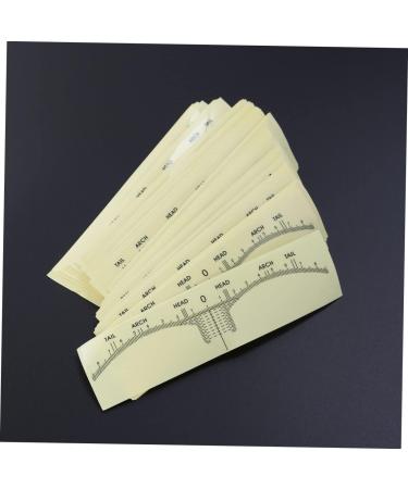FOMIYES 200 Pcs Eyebrow Shaping Tools Eyebrow Template Eyebrow Ruler Sticker Eyebrow Trimming Design Ruler - Buy Online on GoSupps.com