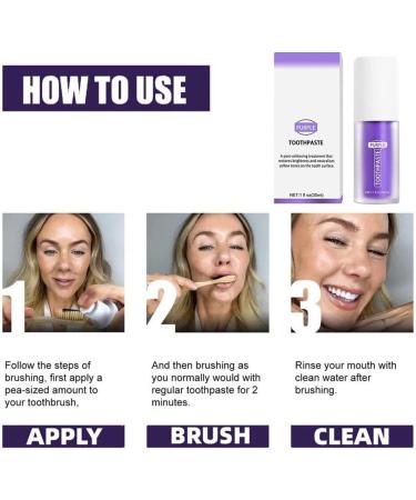 Sensitive Teeth Whitening Toothpaste Purple Formula for Gentle Cleaning, Reduce Yellow Stains, and Protect Tooth Enamel and Gums - Buy Online on GoSupps.com