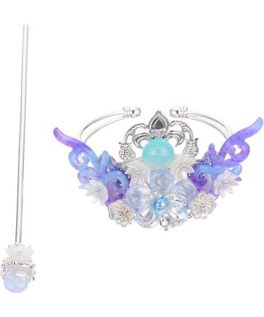 Lurrose Chinese Hair Stick Chinese Traditional Hair Pins Hemp Hair Chopsticks Hair Accessories For (Blue) - Buy Online on GoSupps.com