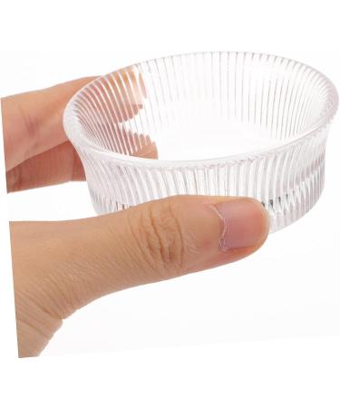 Ipetboom Glass Nail Cups nail dish bowl plate cup Manicure tools nail art liquid holder Accessories Japanese-style glass nail vertical stripes diamond wash pen Pen wash cup Acrylic - Buy Online on GoSupps.com