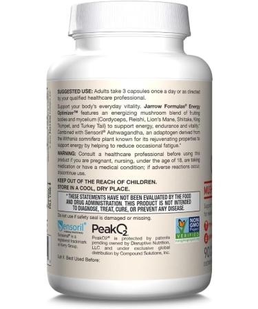 Energy Optimizer Energy and Endurance Support 90 Capsules - Buy Online on GoSupps.com