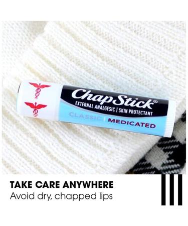Chapstick Classic Medicated Lip Care - 0.15 oz Skin Protectant - Buy Online on GoSupps.com