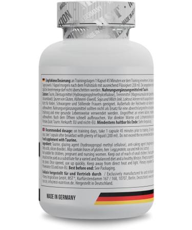  MST MST Nutrition Taurine 120 Capsules - High-Dose Amino Acid Supplement - 100% Pure Taurine Powder - Supports the - Buy Online on GoSupps.com