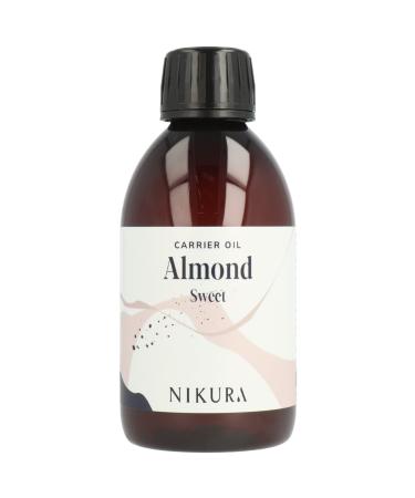 Nikura Sweet Almond Oil - 250ml | for Skin Hair Growth Face Therapy Body Oil Scalp & Nails | for Essential Oils | Natural Vegan & UK | BPA Free Almond 250 ml (Pack of 1) - Buy Online on GoSupps.com