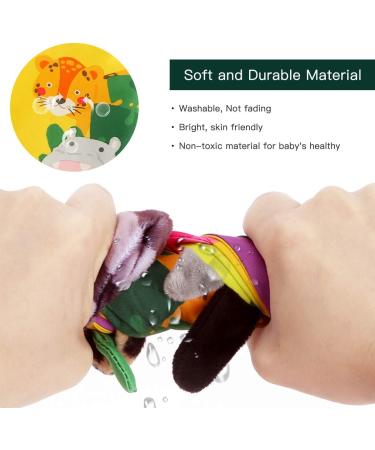 Beiens Baby Touch and Feel Crinkle Cloth Book - Early Development Interactive Toy for Infants, Toddlers - Jungle Tails Theme - Perfect Gift for Boys and Girls - Buy Online on GoSupps.com