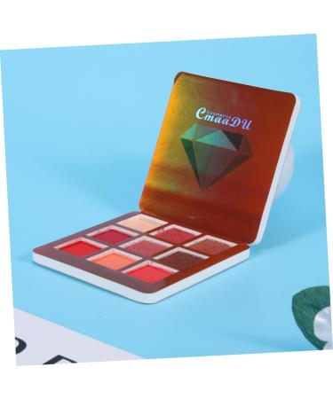 Beavorty Eyeshadow Powder 9 Eyeshadow Women Eye Shadow Metallic Eye Shadow Palettes Makeup Palette Flash Shimmer Eyeshadow 1 count (Pack of 1) Red - Buy Online on GoSupps.com