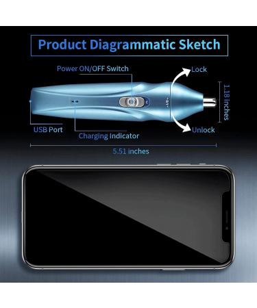Nose Hair Trimmer & Ear Hair Clipper - Professional Painless Rechargeable Facial Hair Removal for Men & Women - Buy Online on GoSupps.com