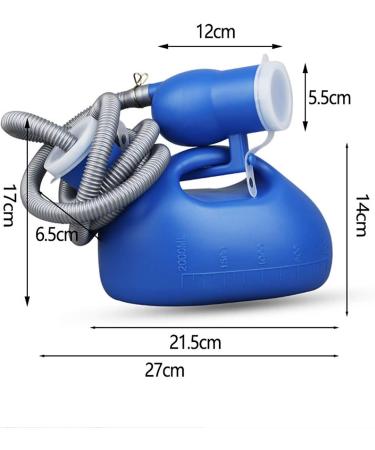Men Urinal Men's Urinal with Hand-held Portable Urine Cup 2000 Ml Large Capacity Leak-Proof Male Urinals for Old Men Large Plastic Pee for Travel Camping Convenient and Practical Urinal - Buy Online on GoSupps.com