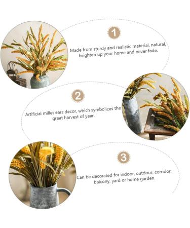 OUNONA 3pcs Simulated Ears of Corn Artificial Grasses Bundle Fall Artificial Plant Artificial Grass Plant Thanksgiving Decorations Wheat Hayloft Plants Iron Fake Grass Manual Greenx3pcs 12X75CMx3pcs - Buy Online on GoSupps.com