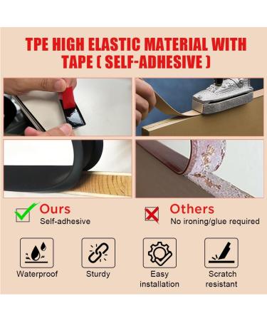 flintronic 3m*16mm U-Shape Flexible Furniture Edge Banding Baby Safty Baby Edge Protector Self Adhesive TPE Wood Edging Tape DIY Furniture Edge Trim for Table Cabinet Furniture Restoration Black 3m*16mm - Buy Online on GoSupps.com