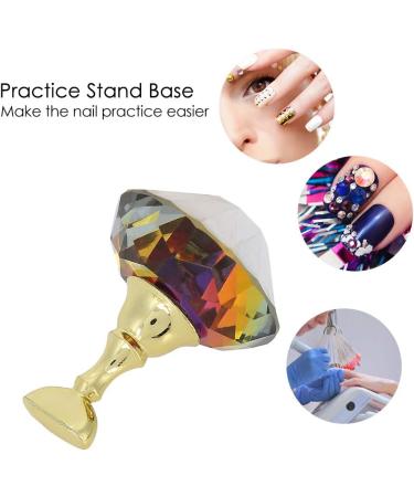 Practice Stand Base Magnetic Nail Tip Stand Holder for Beauty Personal Care Nail Tip Practice Stand Crystal Base Nail Show Accessories Tools(01) - Buy Online on GoSupps.com