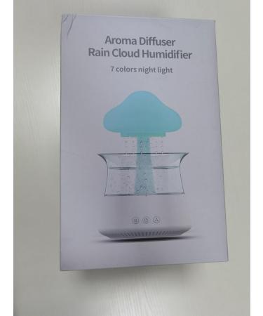 Rain Cloud Humidifier with Remote & Waterfall Lamp - White Noise & Rain Sounds for Bedroom Desk - Air Humidifier - Buy Online on GoSupps.com