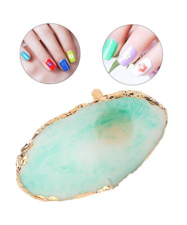 Nail Art Gel Polish Color Mix - Resin Mini Tips Palette & Display Holder for Manicure Acrylic Watercolor & Face Art (Green) - Buy Online on GoSupps.com