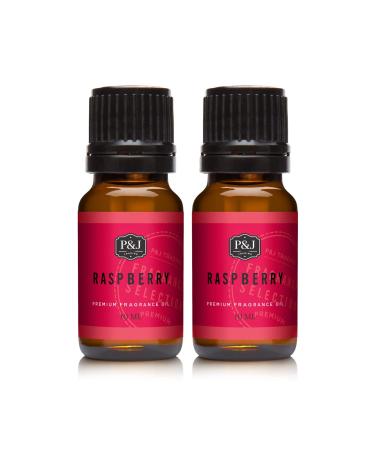 P&J Trading Fragrance | Raspberry Oil 10ml 2pk - Candle Scents for Candle Making Freshie Scent Soap Making Supplies Diffuser Oil Scents