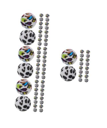 Didiseaon Chew Necklace 80 Pcs Silicone Bead Set Silica Gel Molar Baby Set Silicone Beads As Shownx4pcs 1.5X1.5X1.5CMx4pcs