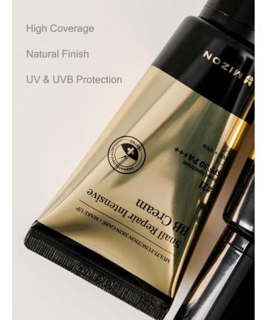  MIZON SNAIL REPAIR INTENSIVE BB CREAM (#23 Sandy Beige) K Beauty - BB Cream with Snail Slime Extract - Anti-Aging Facial Treatment - High Coverage - Brightens & Hydrates - Buy Online on GoSupps.com