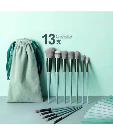 Buy New 13-Piece Makeup Brush Set - Portable Soft Hair Brushes for Concealer Foundation Blusher & Eyeshadow | Complete Beauty Tools with Fabric Storage Bag - Buy Online on GoSupps.com