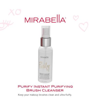 Mirabella Purify Instant Brush Cleaner | Quick-Drying Makeup Brush Spray | Removes Build-Up & Oil | Aloe Vera & Witch Hazel | For Synthetic & Natural Brushes - Buy Online on GoSupps.com