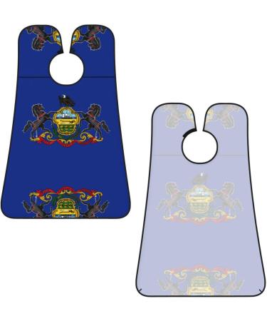 Pennsylvania State Flag Beard Bib Apron for Men - Ultimate Beard Hair Catcher for Shaving & Trimming - Buy Online on GoSupps.com