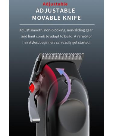 Professional Hair Clippers for Men | Adjustable Rechargeable Hair Trimmer | Electric Haircut & Beard Finishing Tool - Buy Online on GoSupps.com