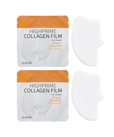 Fyearfly Melting collagen film 20 pieces cheek collagen films longlasting hydration soluble collagen films skin firming pure collagen films for reducing wrinkles