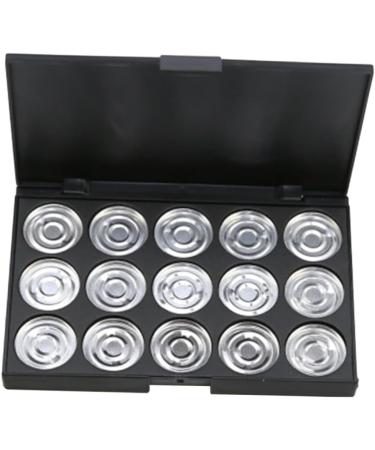 WOONEKY 3pcs 15 Empty Cosmetic Travel Makeup Case Empty Eyeshadow Palette Estuche De Maquillaje Silver - Buy Online on GoSupps.com