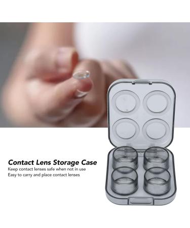 Durable Waterproof Contact Lens Container Set - Portable Transparent Storage for Women & Girls (Brown) - Buy Online on GoSupps.com