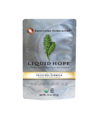 Functional Formularies Liquid Hope Organic Tube Feeding Formula And Nutritional Meal Replacement Supplement 12 Oz Pouch Single Original Formula 12 Ounce (Pack of 1)