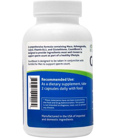 Fairhaven Health CountBoost for Men - 60 Capsules | Boost Male Fertility & Health - Buy Online on GoSupps.com