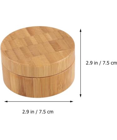 Healifty Talcum Powder Puff Powder Box with Puff Bamboo Eco Friendly Powder Puff for Baby Women - Buy Online on GoSupps.com