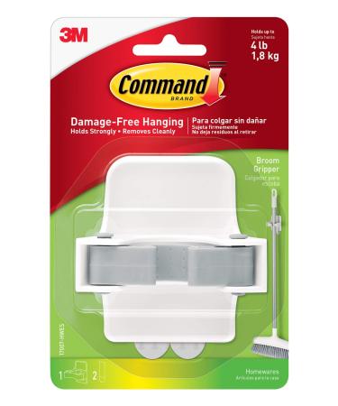 Command Broom Gripper, 1-Gripper (17007-HWES), Organize Damage-Free - Buy Online on GoSupps.com
