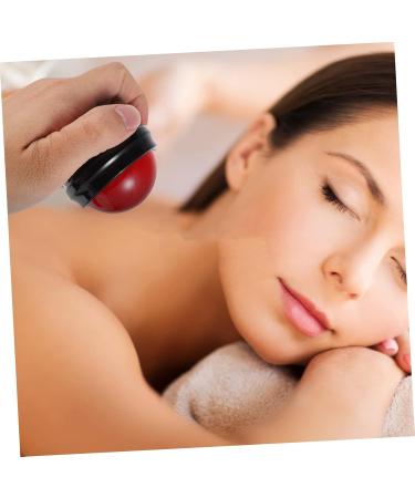 Homsfou 1stk Red Massage Globe - Handheld Fitness & Yoga Ball Self-Massage Device 6.5x6.1cm - Perfect Gym Accessory for Exercise & Relaxation - Buy Online on GoSupps.com